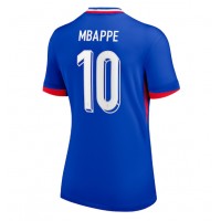 France Kylian Mbappe #10 Replica Home Shirt Ladies Euro 2024 Short Sleeve